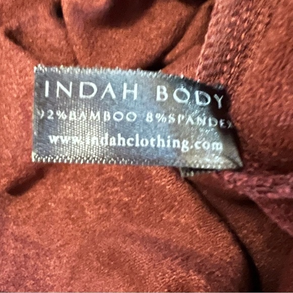 NEW Indah Body Baby Ruth Boatneck Mini Dress in Port Size 1 US Small Burgundy - Picture 13 of 15